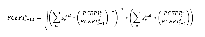 PCE Price Index equation