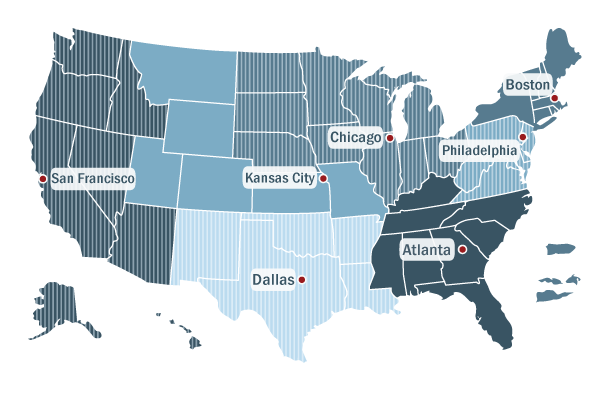 BLS Regional Map