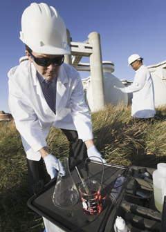 Environmental engineering technicians