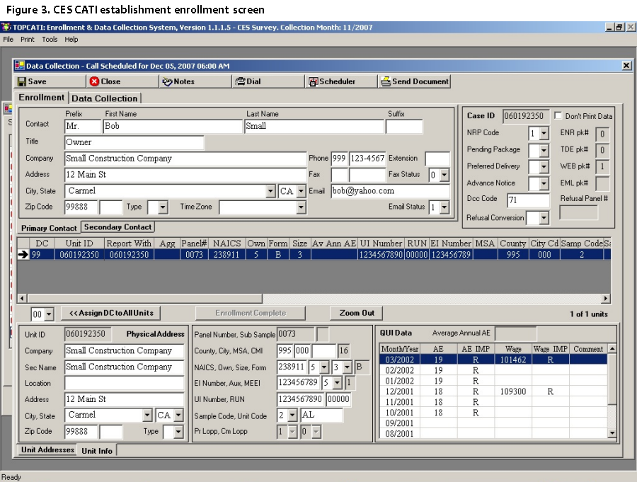 CATI enrollment