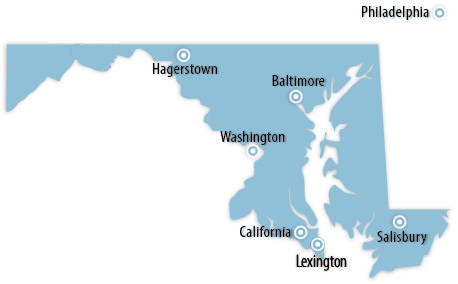 Maryland Area Map