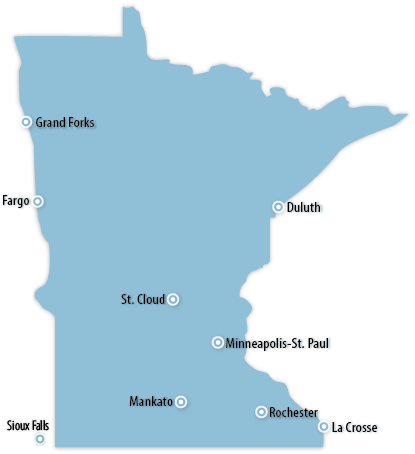 Minnesota Area Map