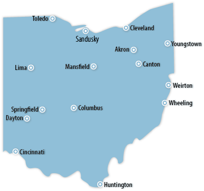 Ohio Area Map