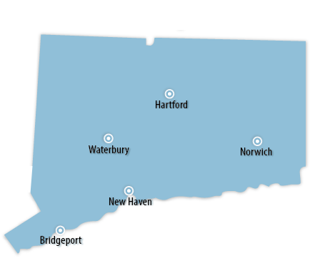 Connecticut Area Map