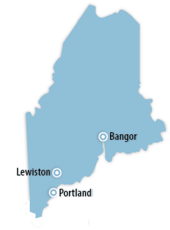 Maine Area Map