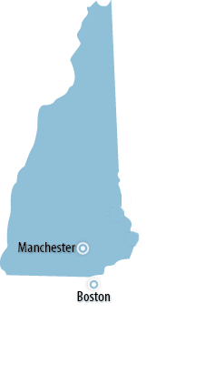 New Hampshire Area Map