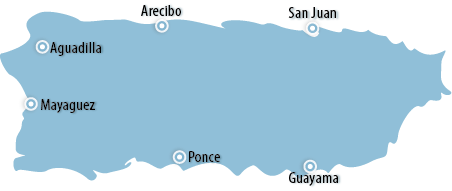 Puerto Rico Area Map