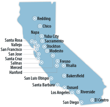 California Area Map